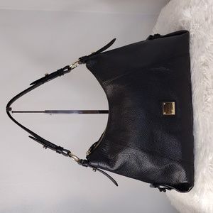 Dooney & Bourke Pebble Grain Black Leather Hobo Shoulder Bag